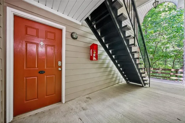 a view of front door of a house