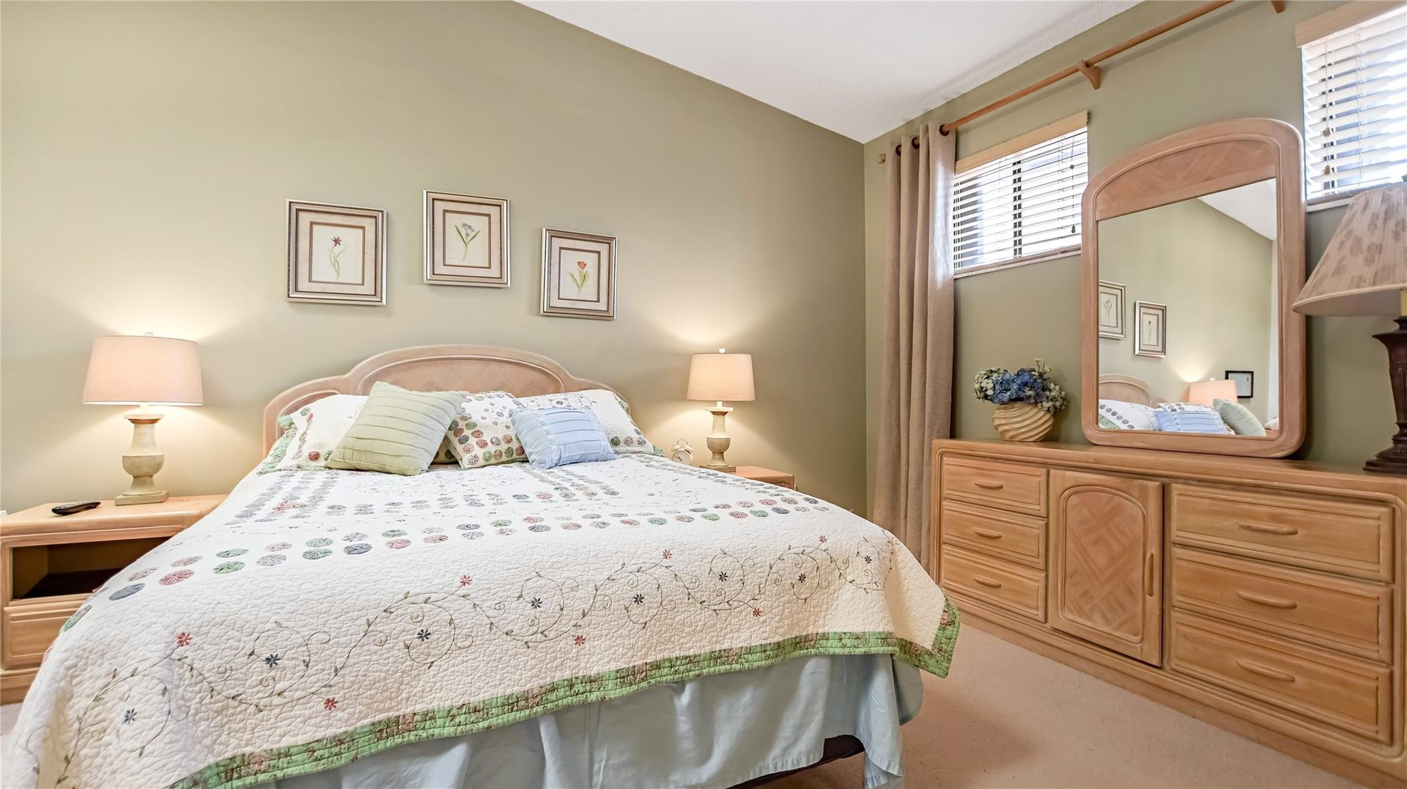 4285 South Pine Island Road, Unit 4285 Davie, FL 33328 - Photo 17 of 35 a bedroom with a bed and a large mirror