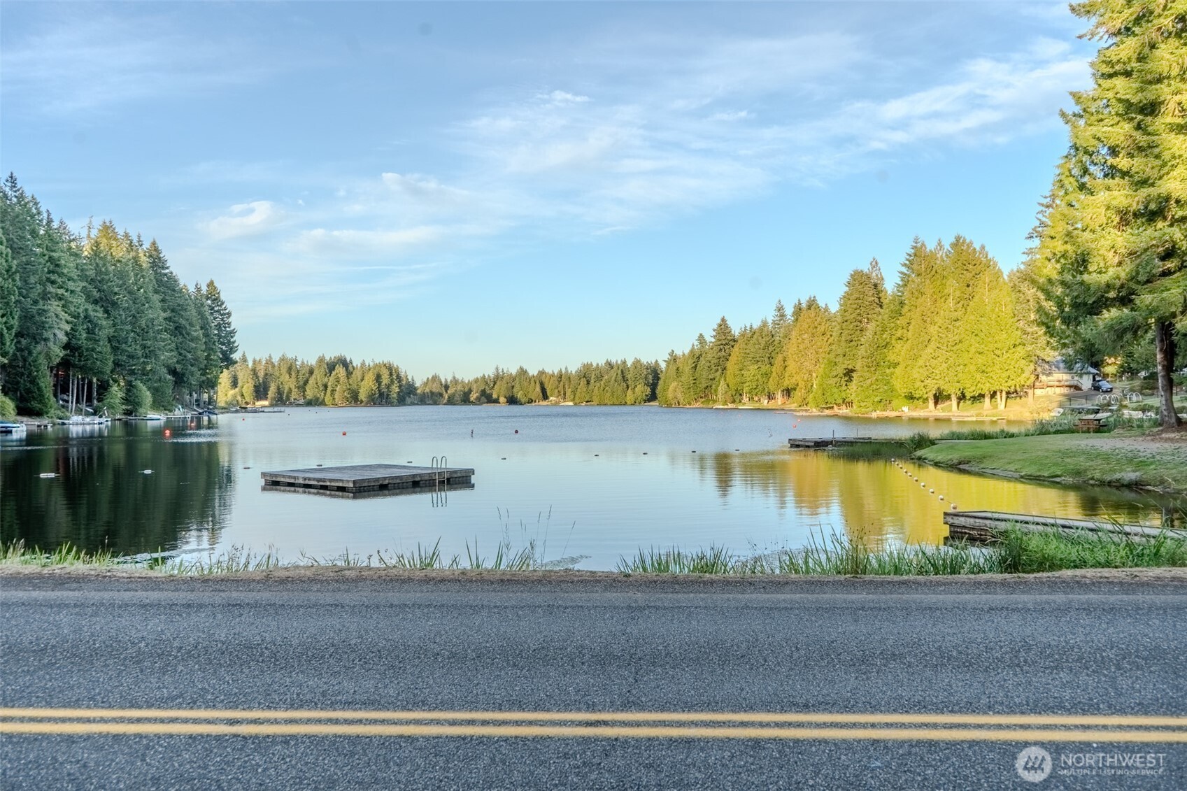 121 East Stavis Road Shelton, WA 98584 - Photo 19 of 35 a view of a lake from a yard