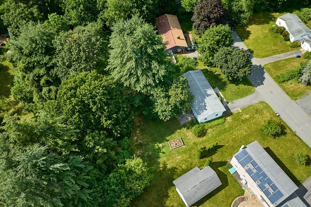 134 Tracy Circle Amherst, MA 01002 - Photo 30 of 37 an aerial view of a house with a yard