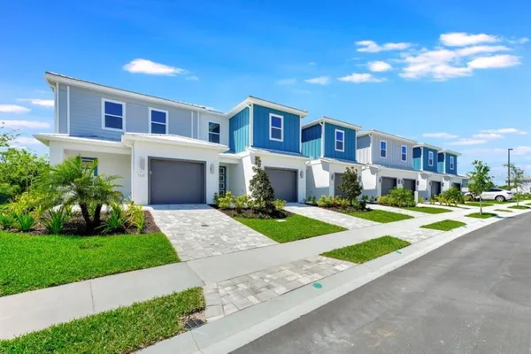 a house view with a garden space