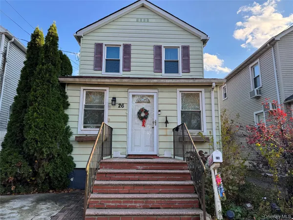 a front view of a house with entryway