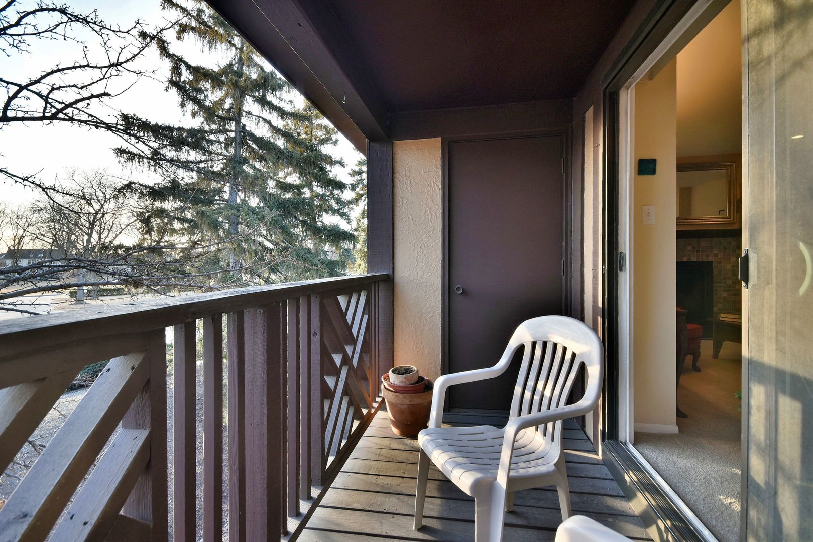 1652 Dover Court, Unit B Wheaton, IL 60189 - Photo 25 of 29 a view of a two chairs in the balcony