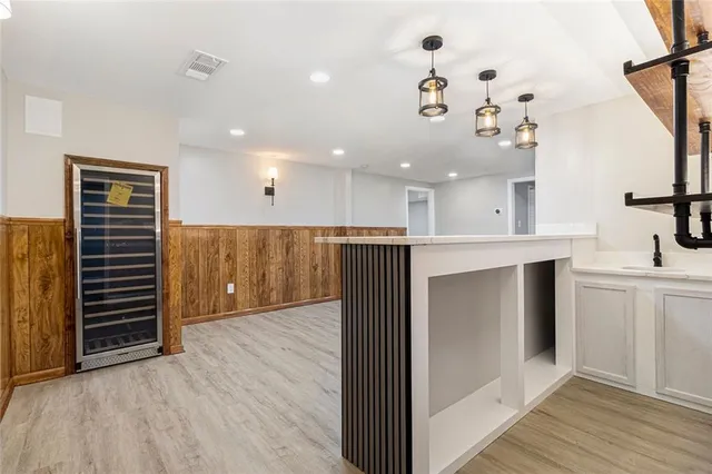 a view of a house on a deck