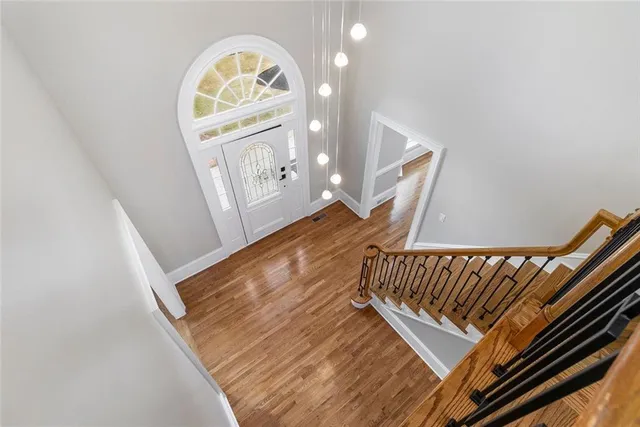 a view of front door