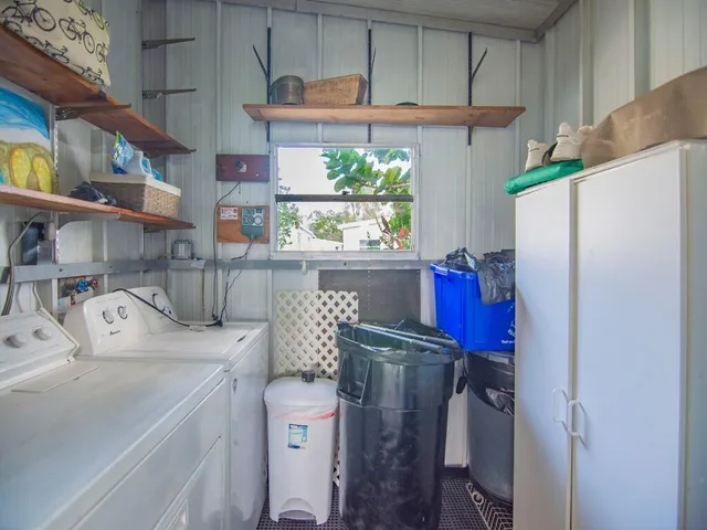 a room with storage and utility