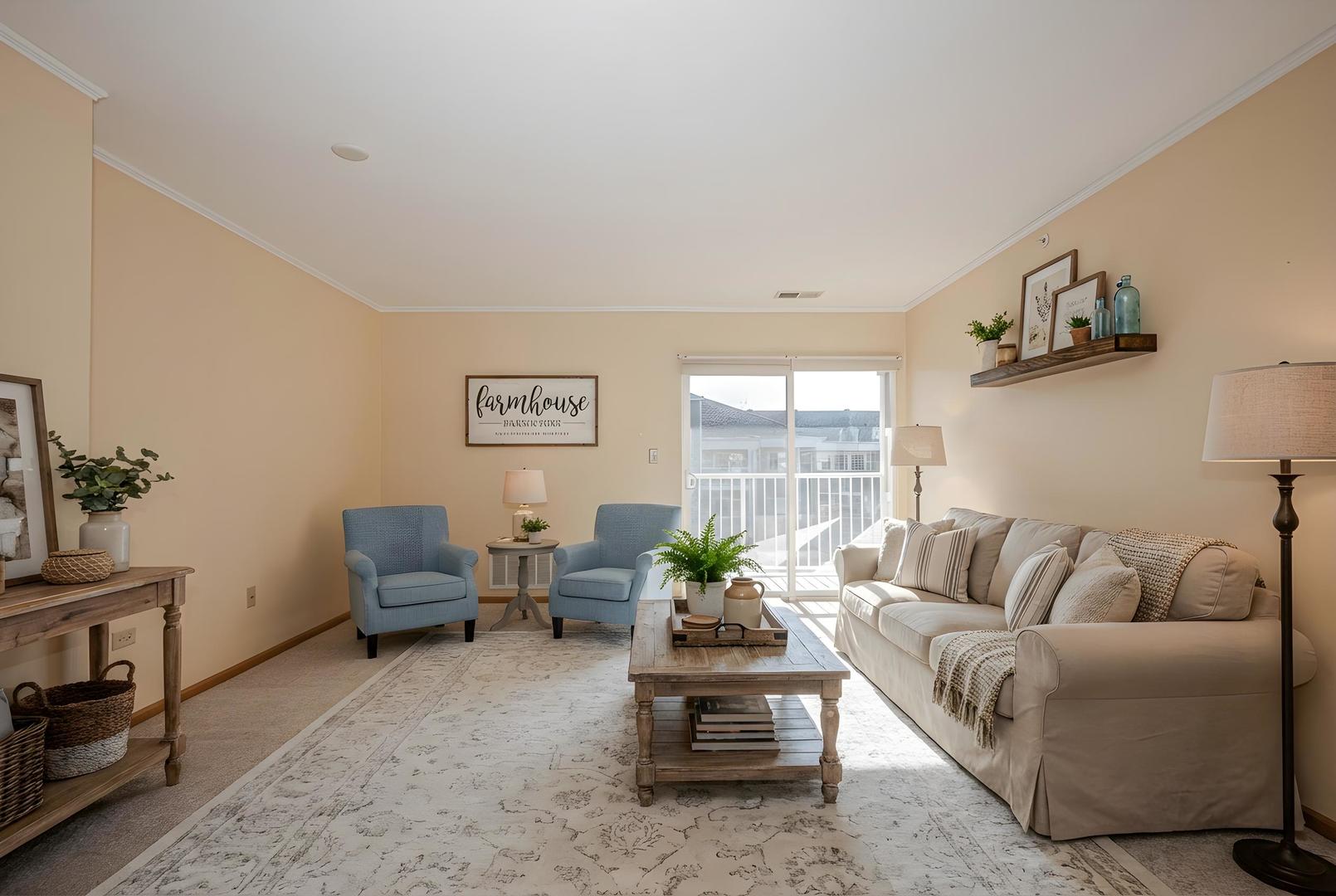 801 North McLean Boulevard, Unit 320 Elgin, IL 60123 - Photo 2 of 38 a living room with furniture and a large window