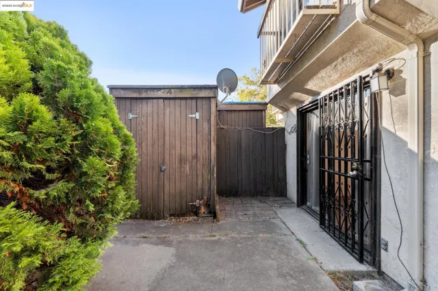 a view of a house with a door