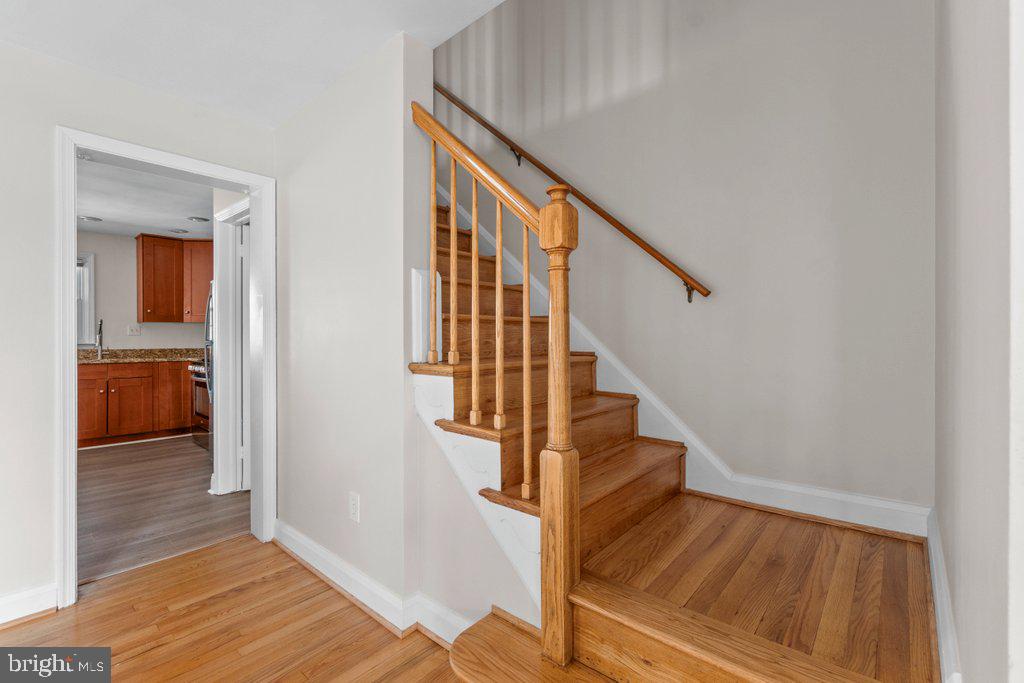 1522 Doxbury Road Baltimore, MD 21286 - Photo 13 of 28 a view of entryway and hall with wooden floor