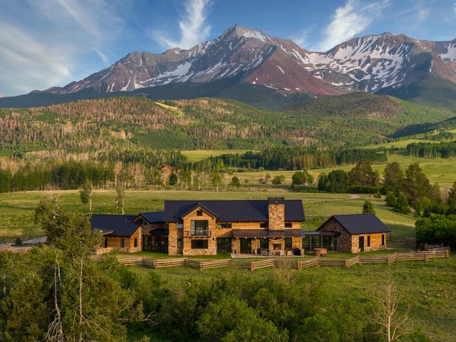 a view of a lake with a mountain in the background