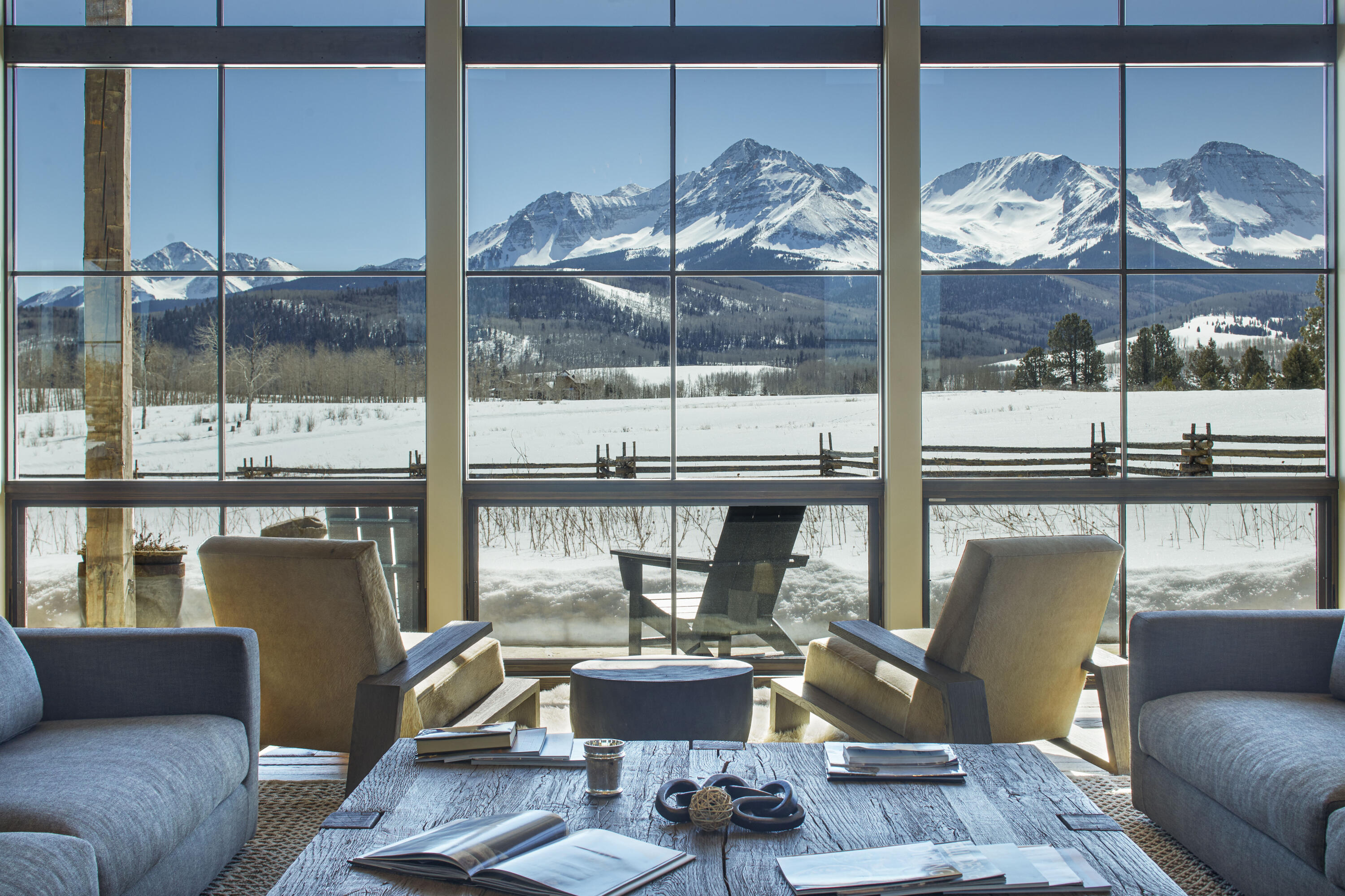 1050 / 973 Posey Road Placerville, CO 81430 - Photo 2 of 18 a living room with furniture and a large window