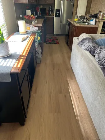 a bed room with a bed and a couch