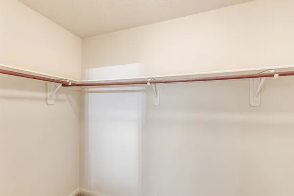 a close view of closet