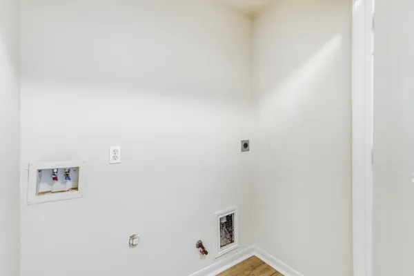 a bathroom with a window