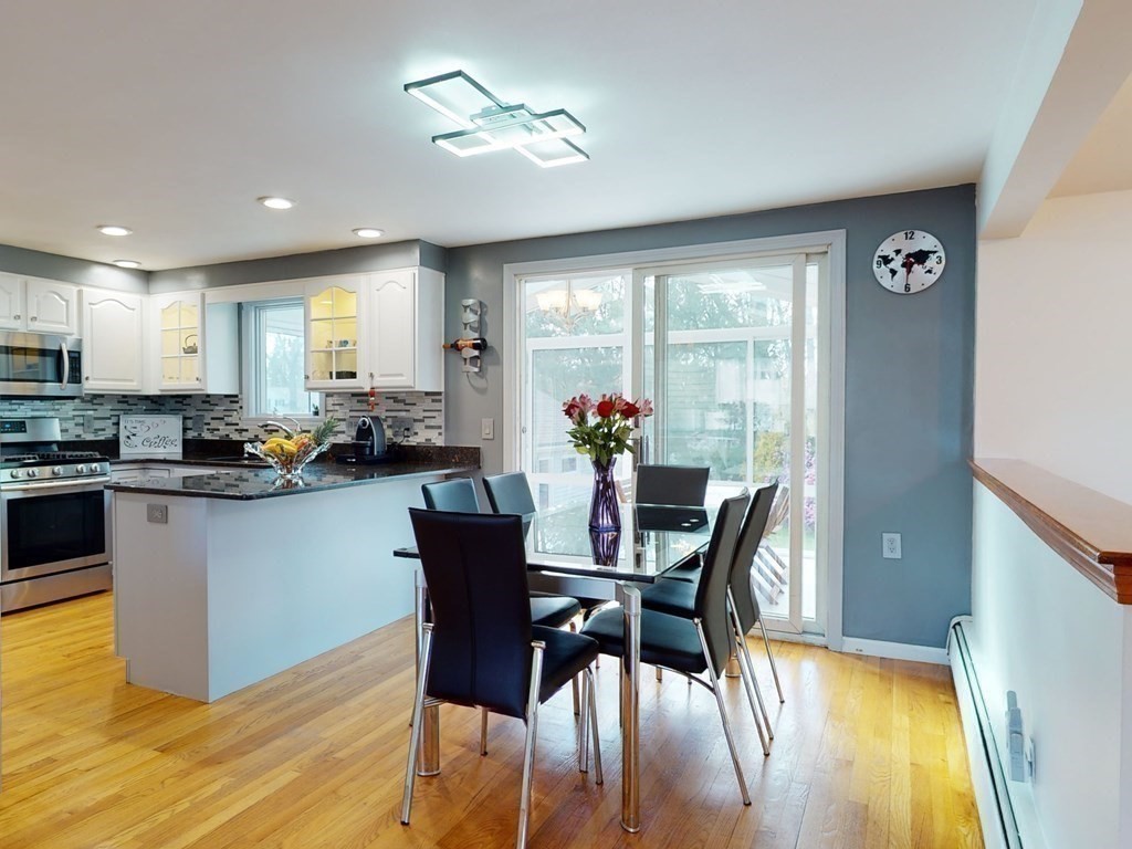 30 Kingston Road Waltham, MA 02451 - Photo 11 of 41 a view of a dining room with furniture window and wooden floor