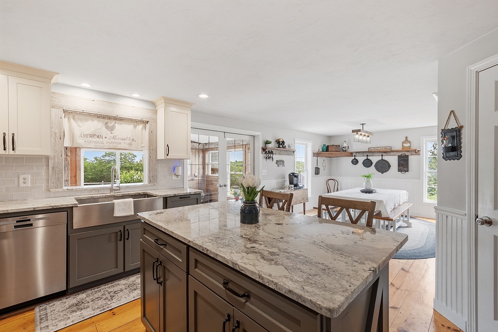 11 Syd Smith Road Westminster, MA 01473 - Photo 3 of 42 a kitchen with granite countertop a sink and cabinets