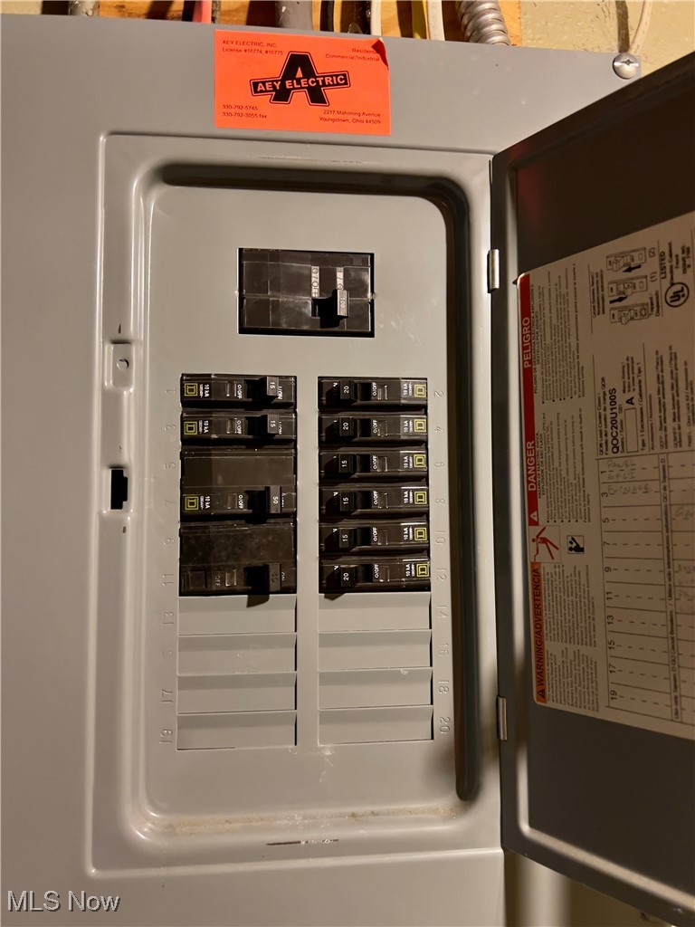 2024 Kirk Road Youngstown, OH 44511 - Photo 33 of 36 Utilities with electric panel