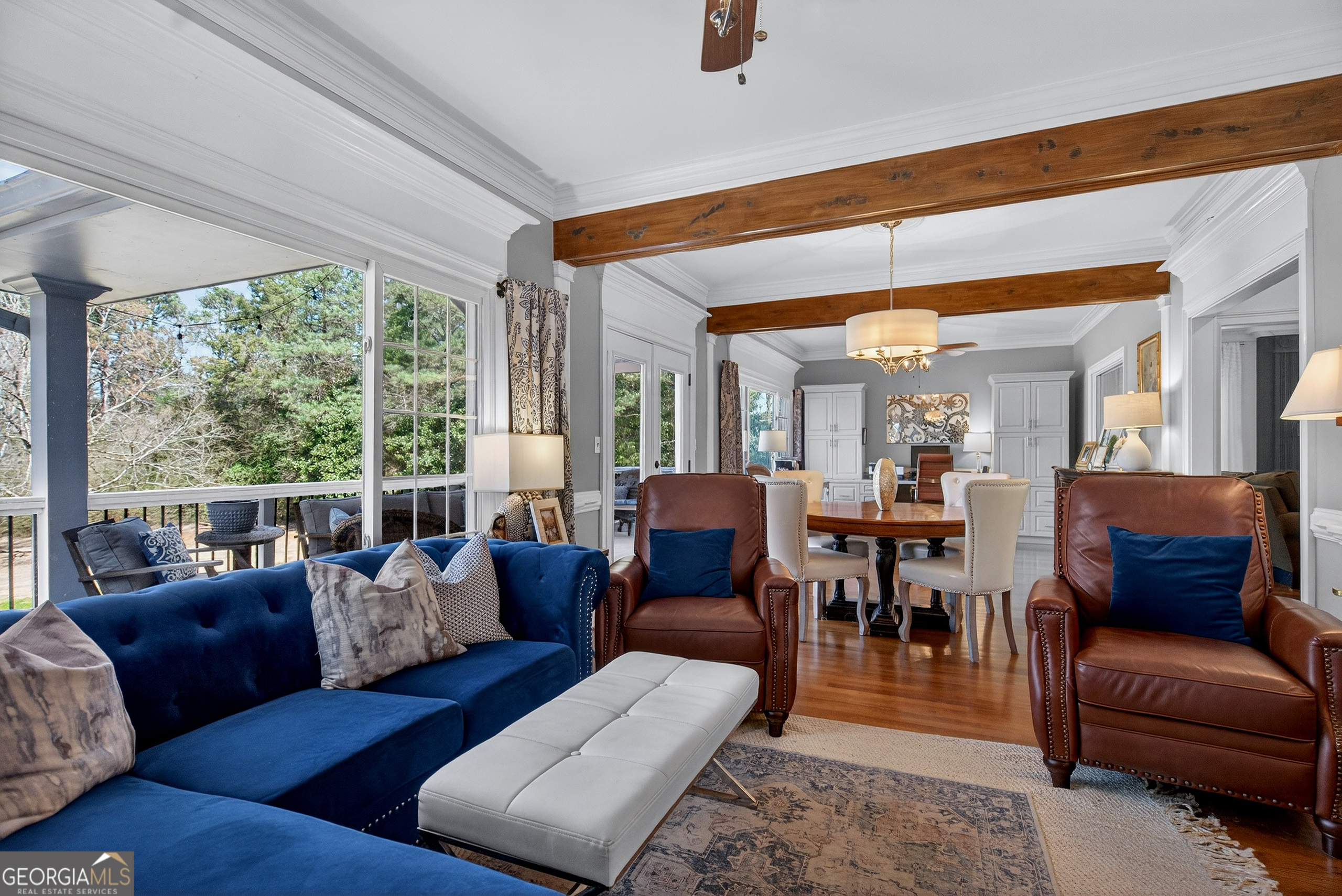 638 Cameron Mill Road LaGrange, GA 30240 - Photo 23 of 72 a living room with furniture and a large window
