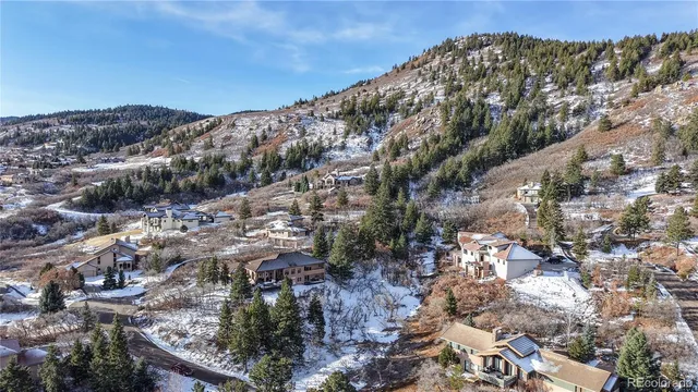 a view of a house with a mountain view