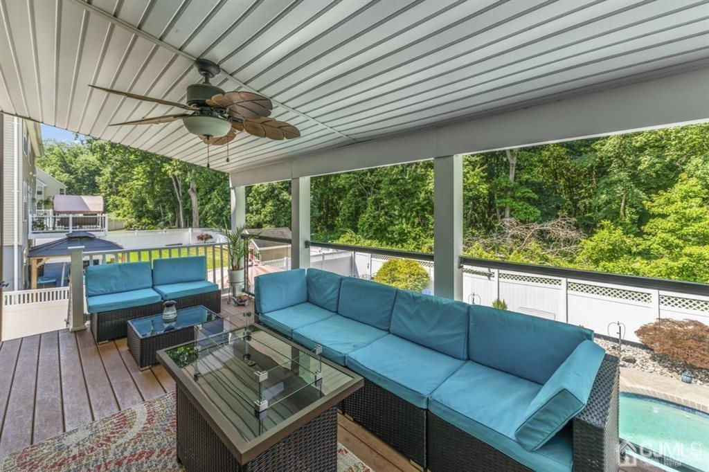 14 Reddington Drive Old Bridge, NJ 07747 - Photo 38 of 40 a outdoor living space with furniture and garden view