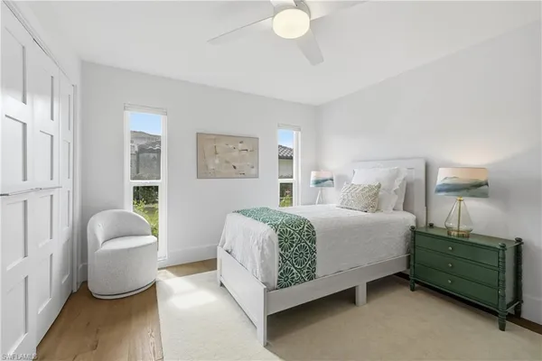 a view of a backyard with plants