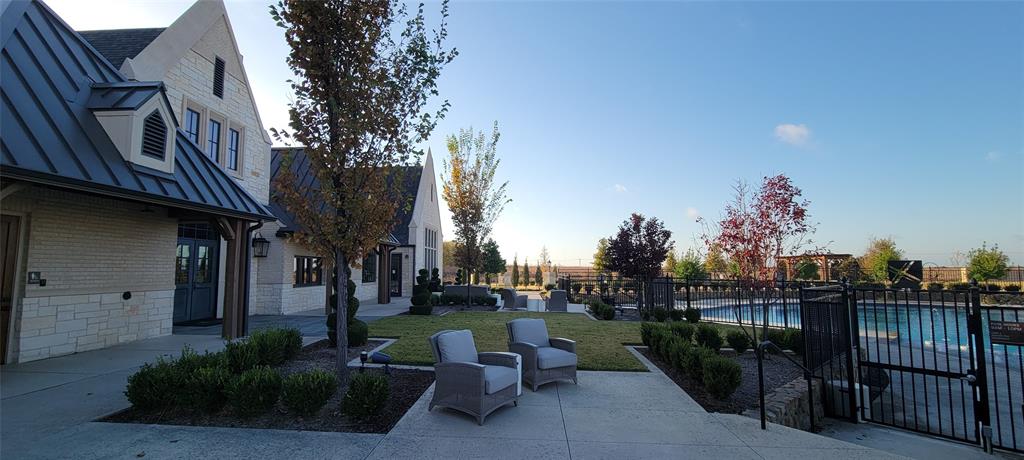 2416 Gallions Road Celina, TX 75009 - Photo 22 of 33 a view of a patio with iron fence