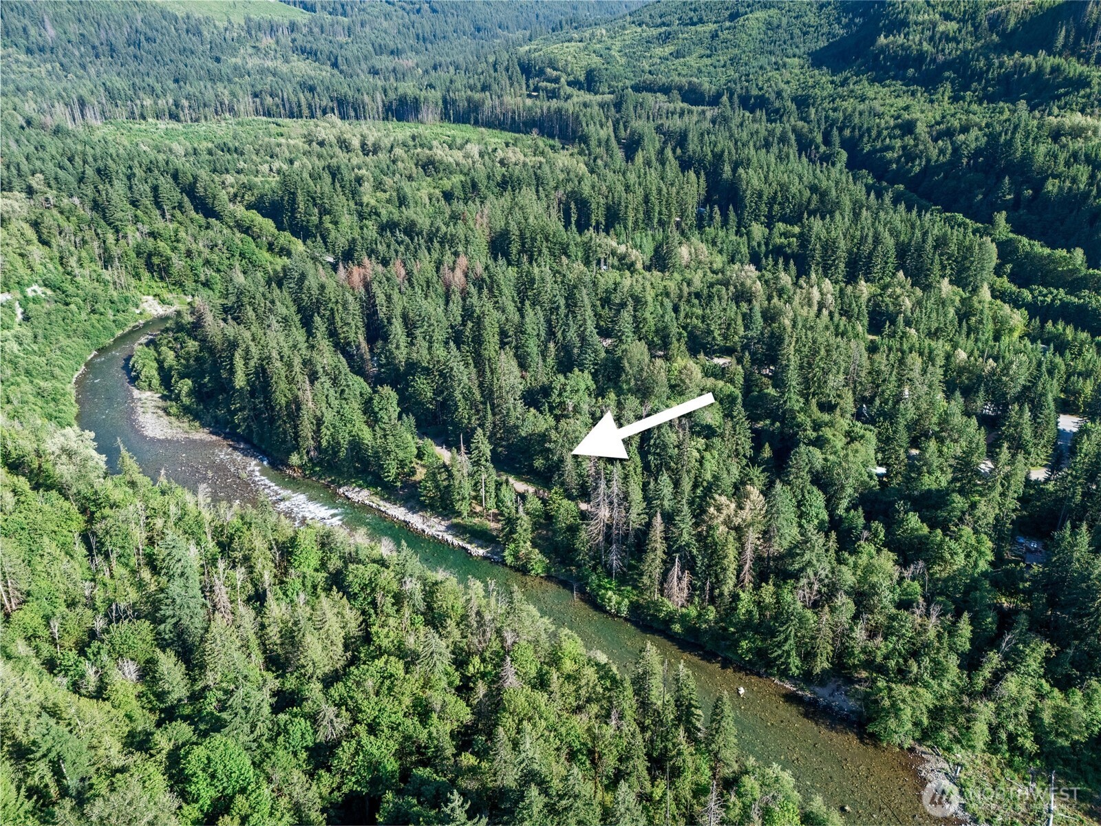 76011 Northeast 123rd Street Skykomish, WA 98288 - Photo 4 of 29 an aerial view of residential house with outdoor space and trees all around