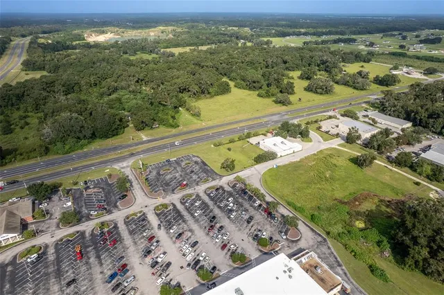 an aerial view of a city
