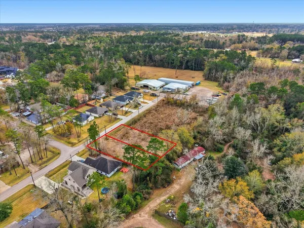 an aerial view of a city