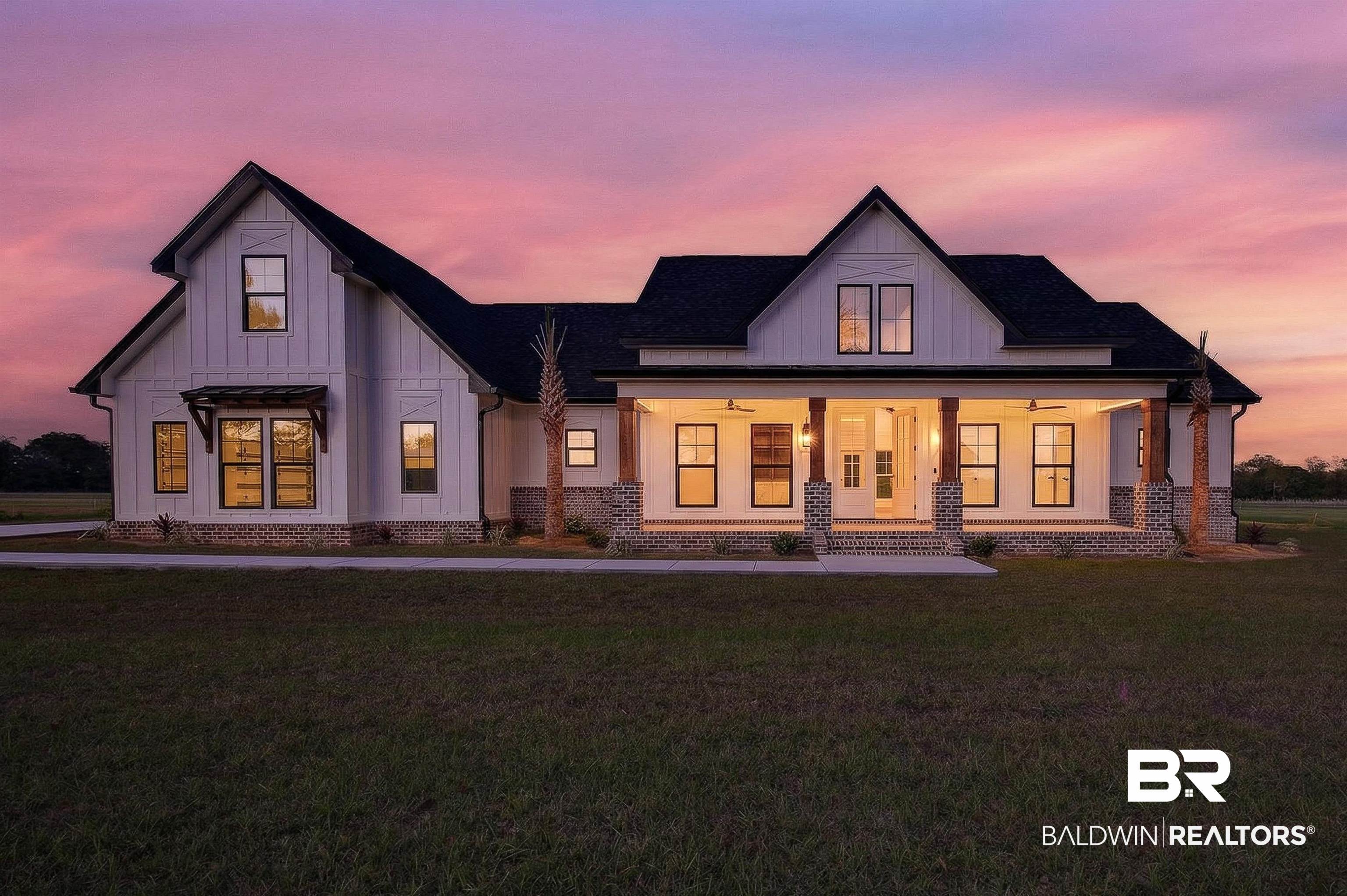 9720 Paddock Trce Drive Foley, AL 36535 - Photo 1 of 93 Front Yard at Dusk