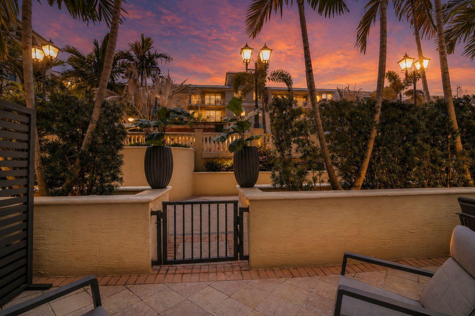99 Southeast Mizner Boulevard, Unit 612 Boca Raton, FL 33432 - Photo 47 of 49 Twilight Private Patio