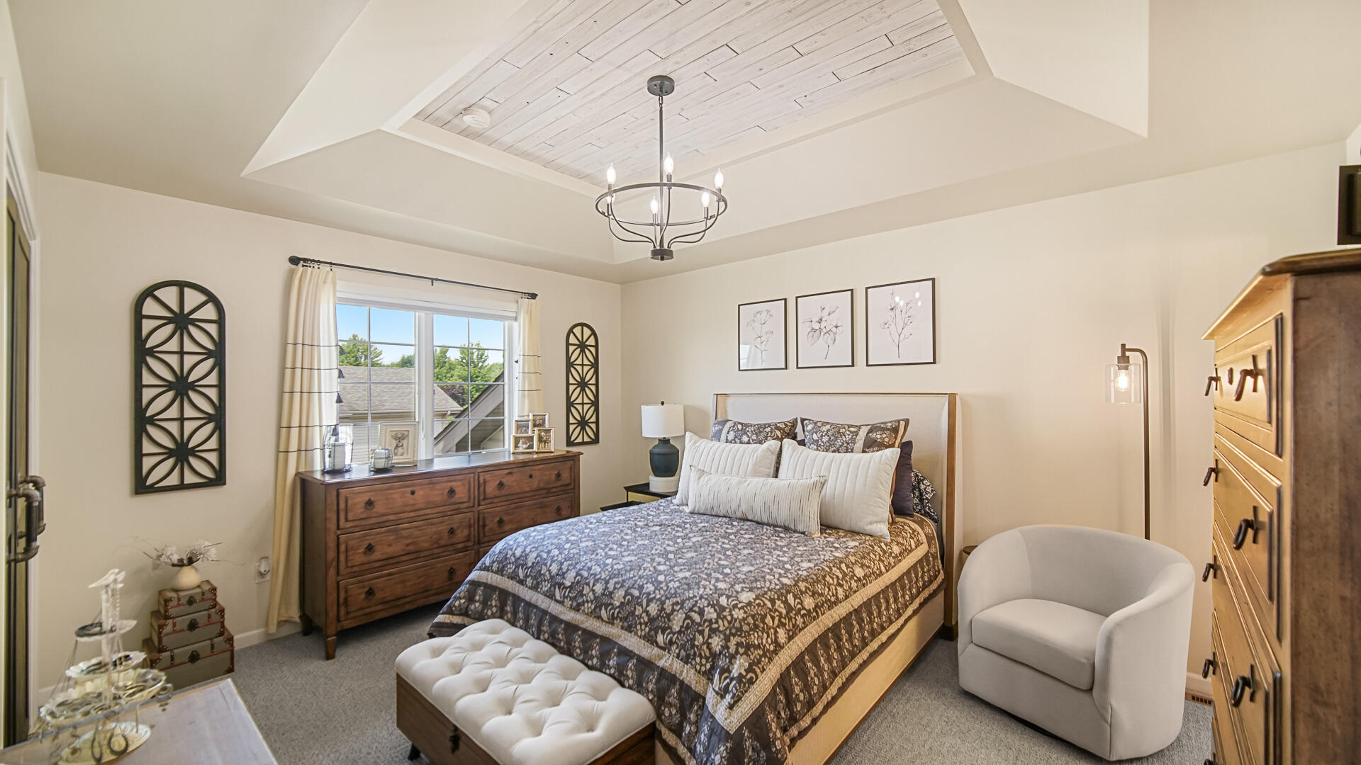 7313 West 91st Place Crown Point, IN 46307 - Photo 12 of 28 a bedroom with a bed couch and window