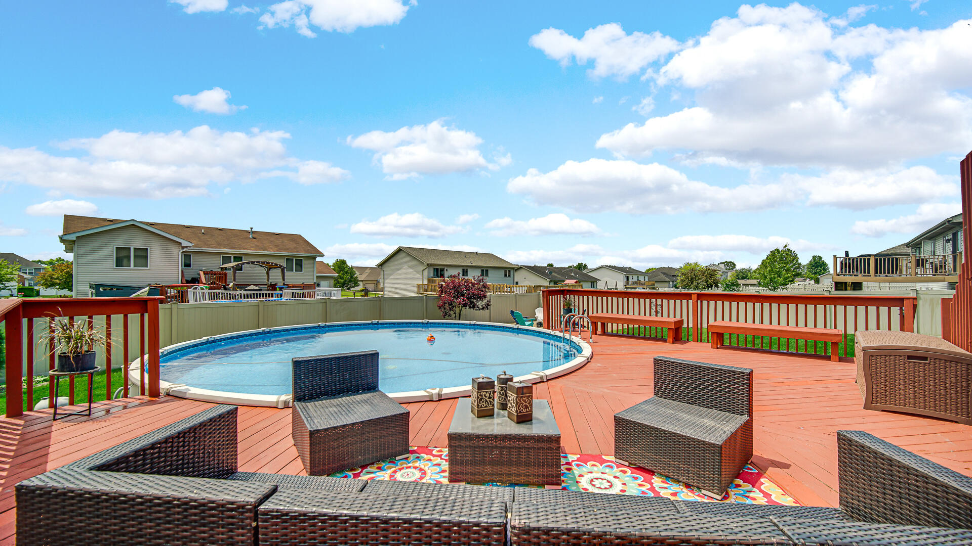 7313 West 91st Place Crown Point, IN 46307 - Photo 26 of 28 a view of swimming pool with seating space