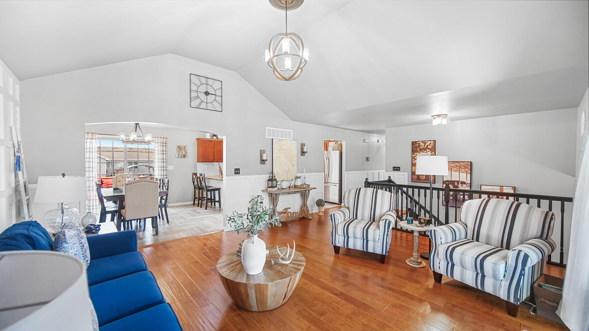 7313 West 91st Place Crown Point, IN 46307 - Photo 6 of 28 a living room with furniture kitchen view and a large window