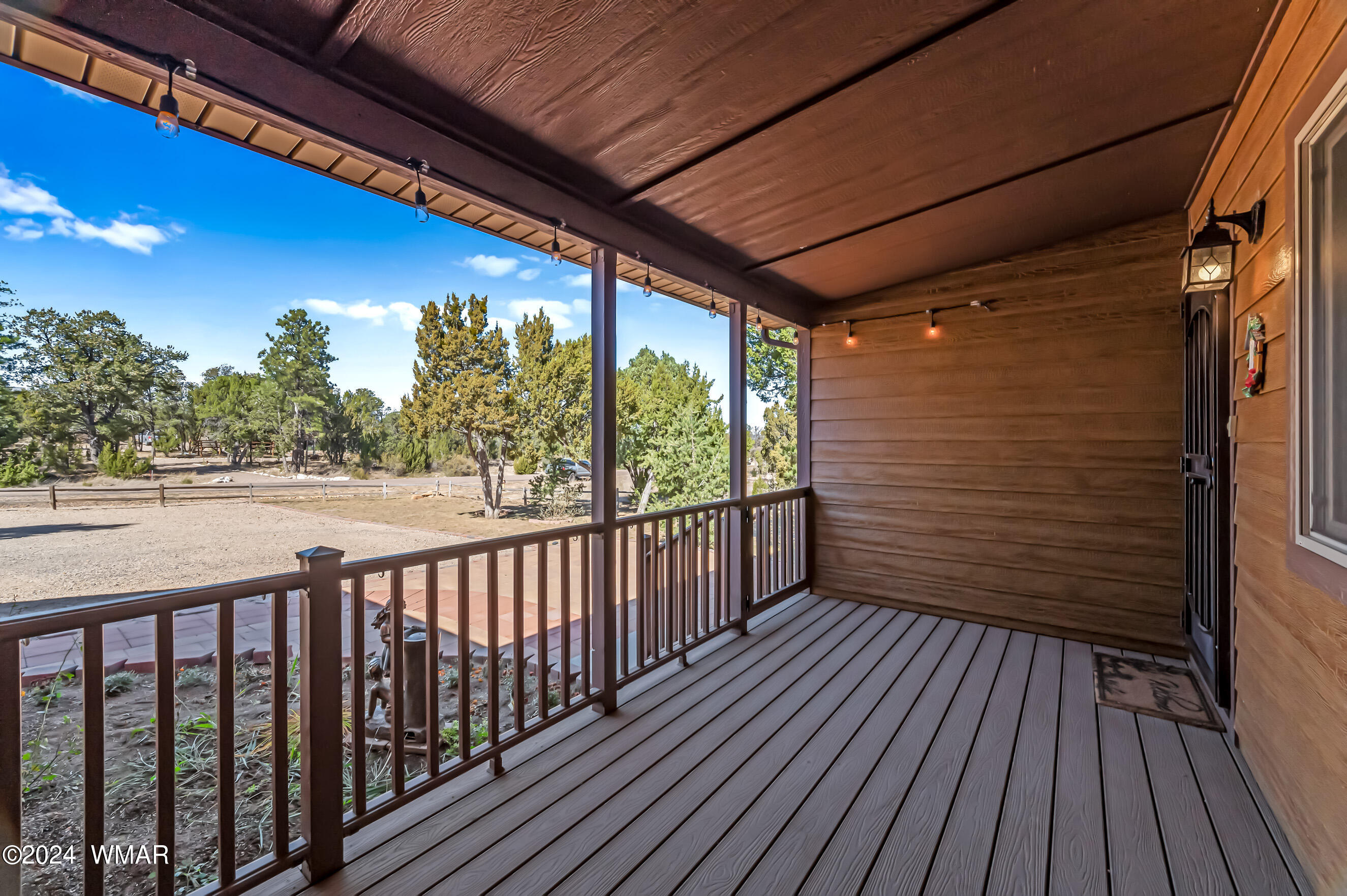 Covered front deck