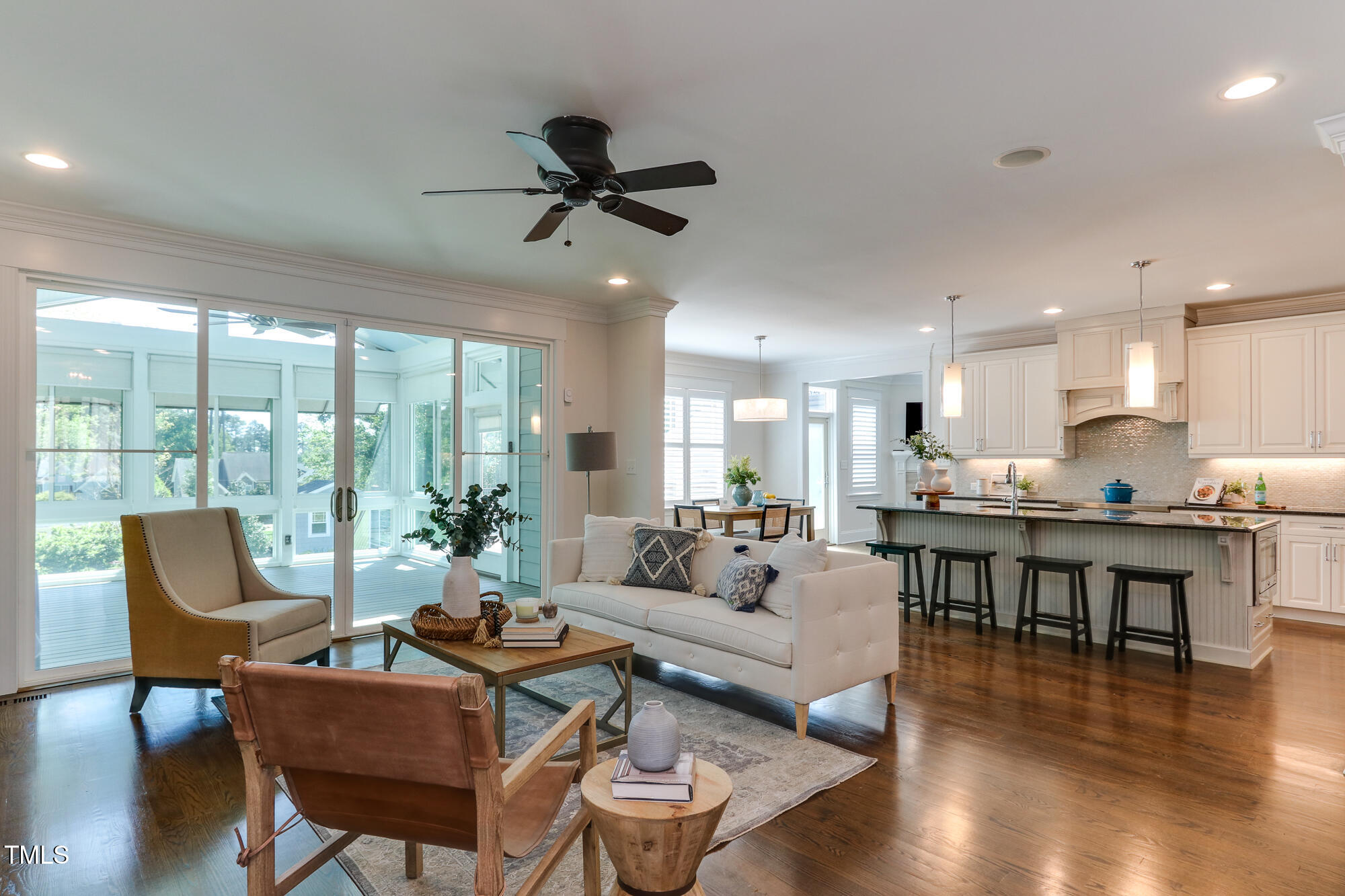721 Shelley Road Raleigh, NC 27609 - Photo 9 of 46 a living room with furniture and a large window