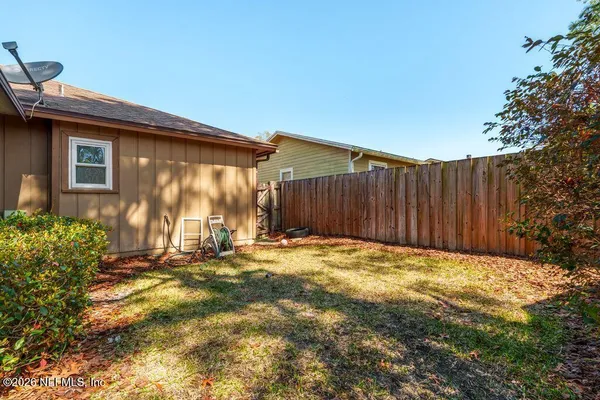 a backyard of a house