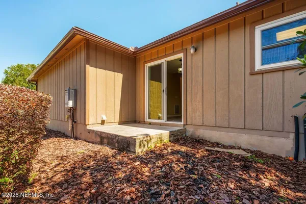 a front view of a house