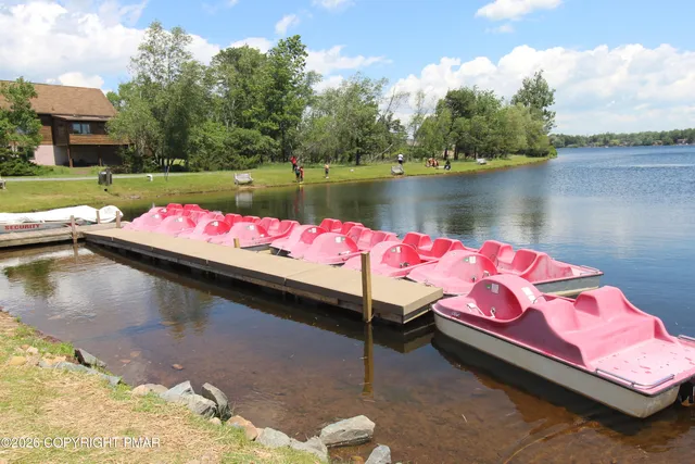 a bath room with a bed