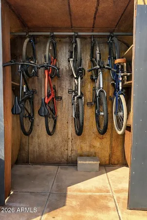 a view of bike storage