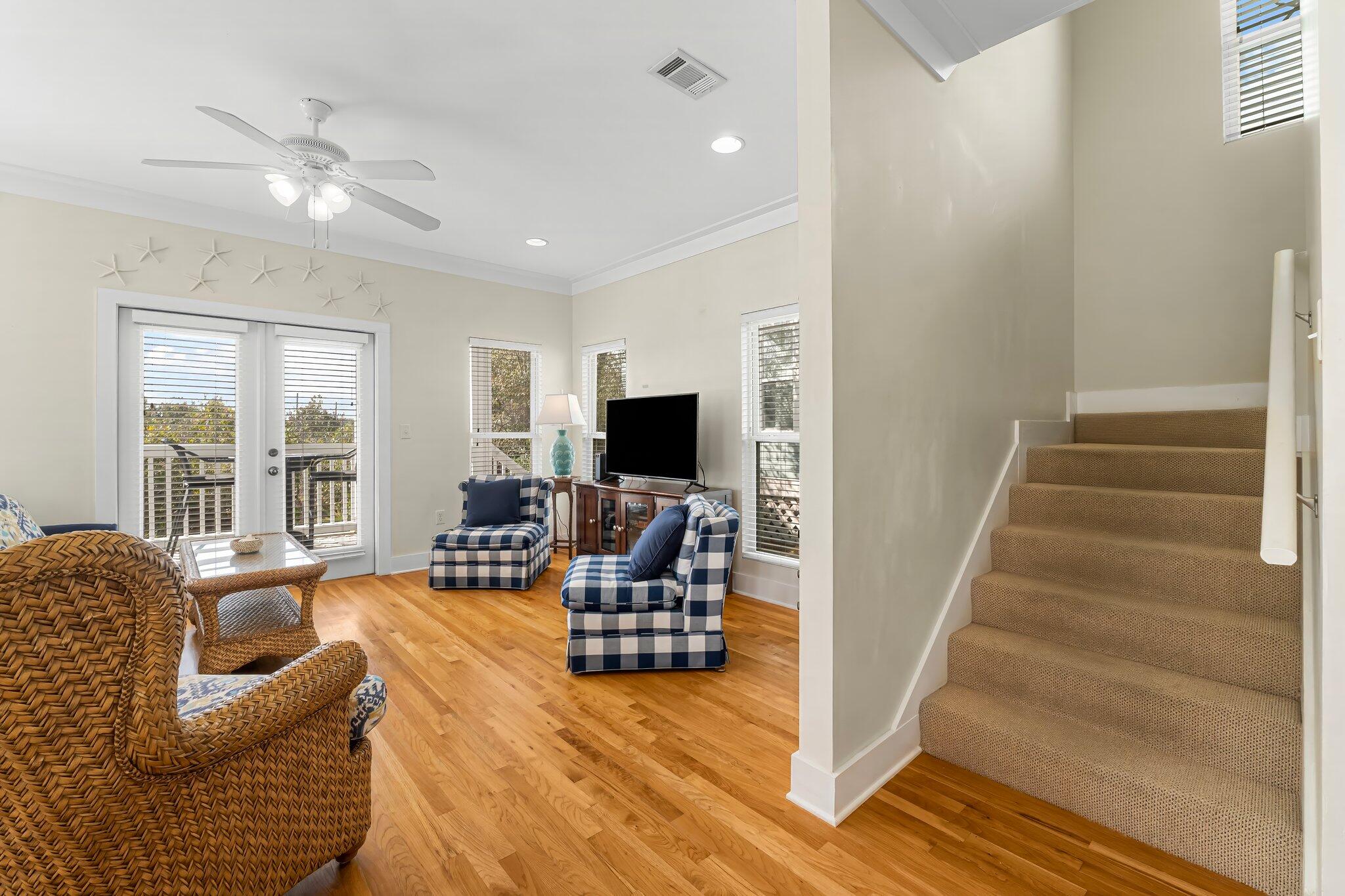 52 Cottage Way, Unit 5 Inlet Beach, FL 32461 - Photo 17 of 54 a living room with furniture and a flat screen tv