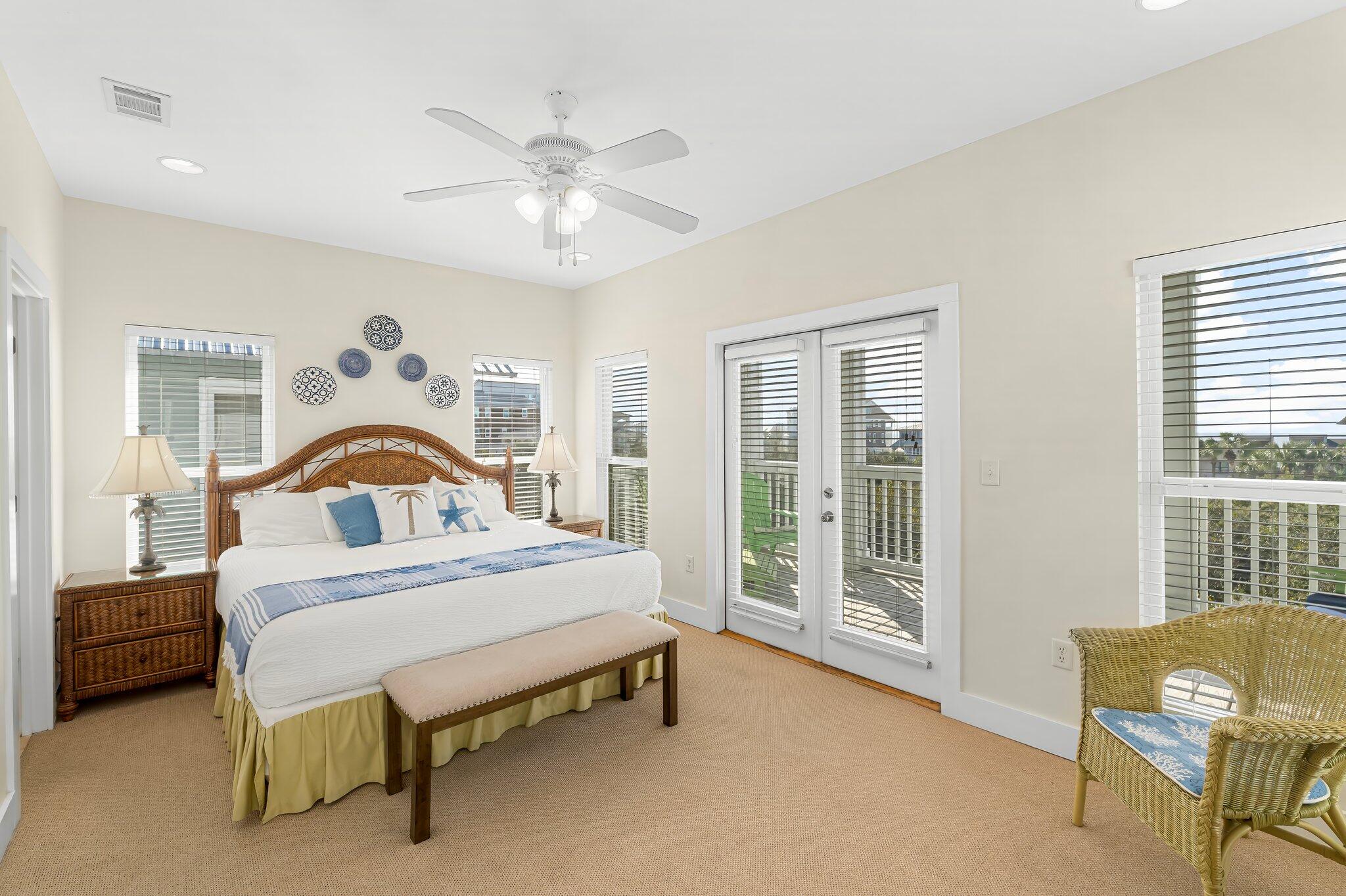 52 Cottage Way, Unit 5 Inlet Beach, FL 32461 - Photo 22 of 54 a bedroom with a bed and a desk