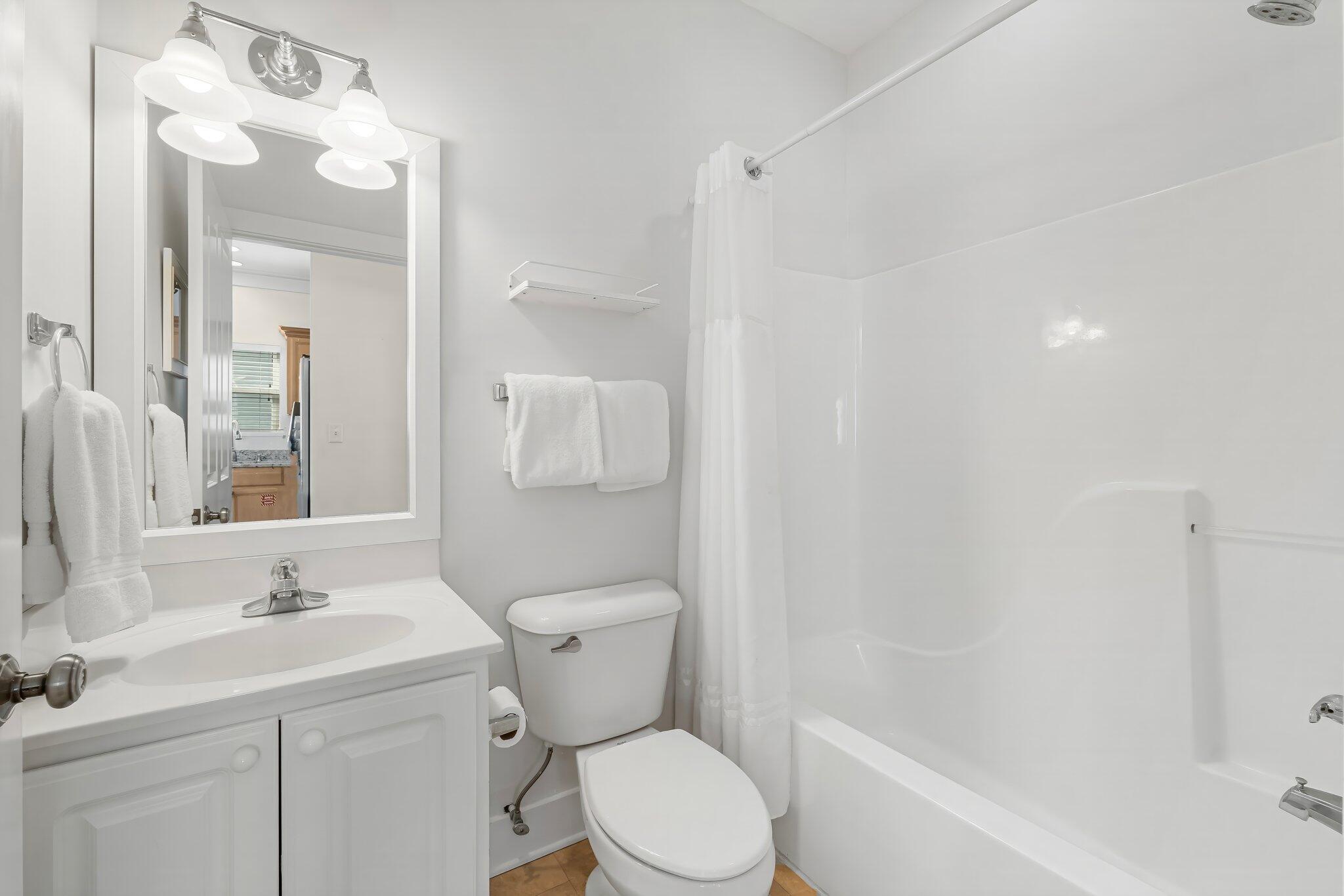 52 Cottage Way, Unit 5 Inlet Beach, FL 32461 - Photo 35 of 54 a bathroom with a sink toilet and shower