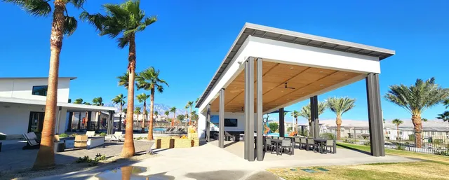 a view of a house with a patio