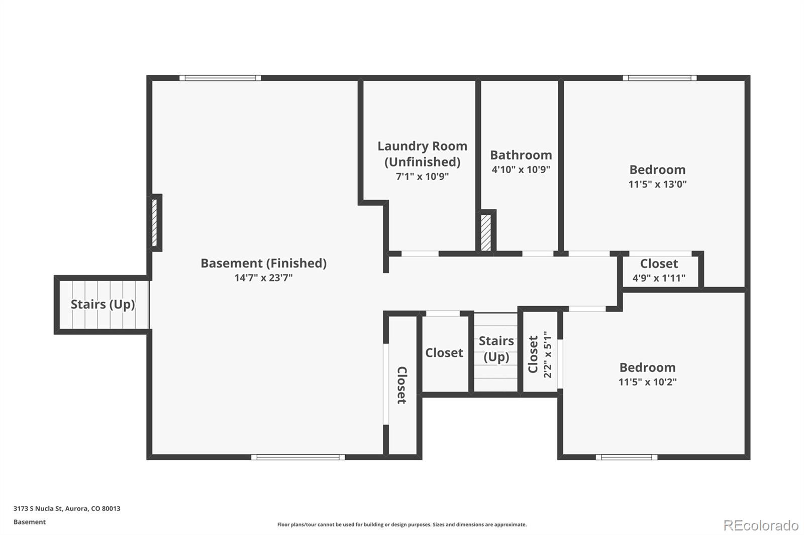 3173 South Nucla Street Aurora, CO 80013 - Photo 34 of 34 a picture of a floor plan