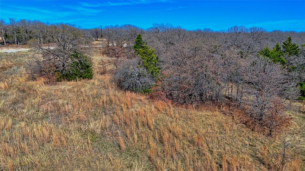 1887 Red Oak Hills Road Nocona, TX 76255 - Photo 27 of 32 a view of a dry yard with mountains in the background