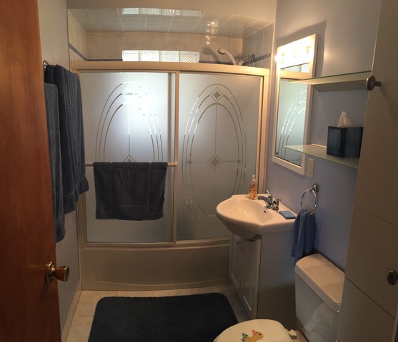 5925 107th Street Chicago Ridge, IL 60415 - Photo 12 of 21 a bathroom with a toilet sink and mirror