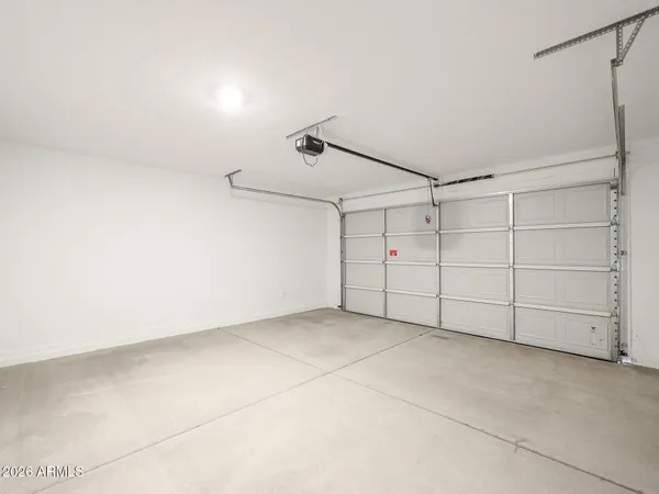 a view of a garage