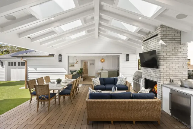 a room with furniture and a flat screen tv