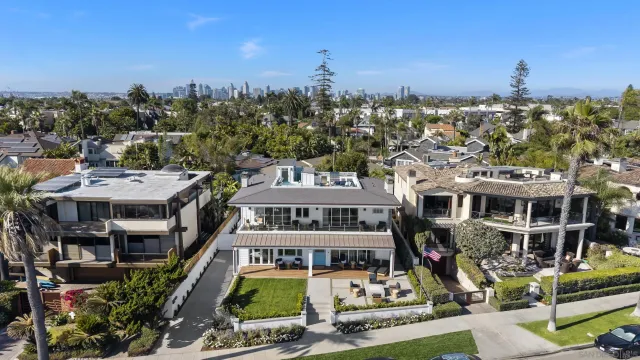 an aerial view of a city